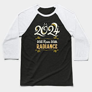 Radiant Roar: 2024 Design Baseball T-Shirt